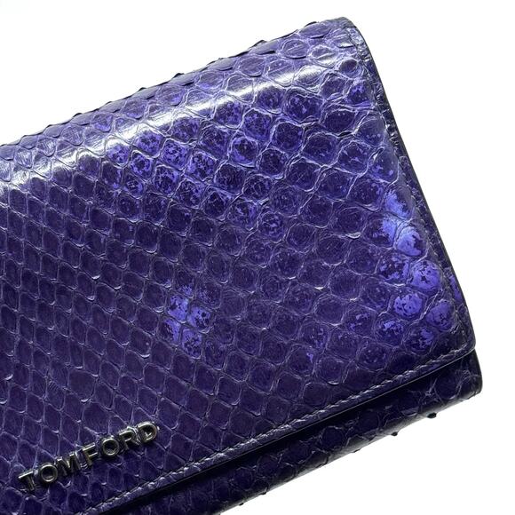Tom Ford Purple Python Wallet - Picture 4 of 11